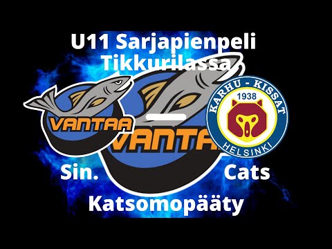 6.3.2022 KiVa Sin. VS K-Kissat Cats U11 Sarjapienpeli Tikkurilassa, katsomopääty.