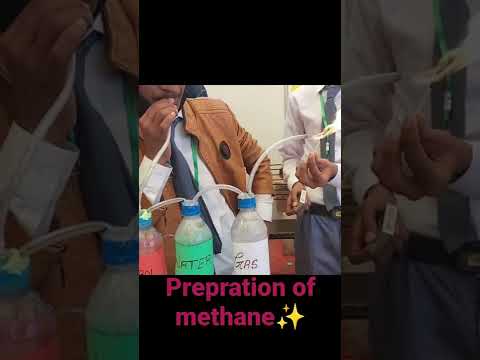 how to make methane gas?🙄|| prepartion of methane gas in very little time😶