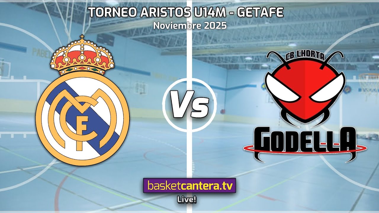 #DIRECTO U14M.  REAL MADRID vs CB GODELLA. Torneo Infantil Aristos. Getafe 2025