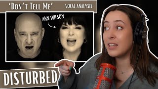 First Time Listening To DISTURBED Don't Tell Me ft. ANN WILSON | Vocal Coach Reaction (& Analysis)