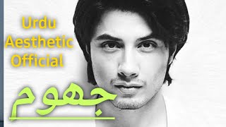 Jhoom - Urdu Lyrics | Urdu Aesthetic | Ali Zafar - YouTube