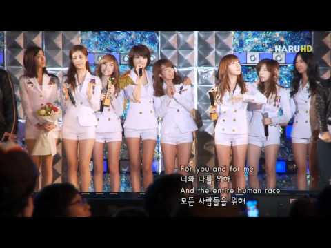 FANCAM 090919 SNSD Ending  Asia Song Festival 2009