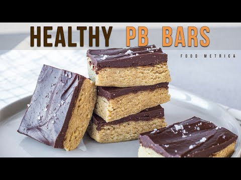 PEANUT BUTTER BARS (Oats and Almond Flour)