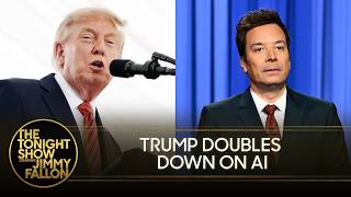 Trump Dismisses AI Concerns as He Mocks Top AI Leaders' Warnings | The Tonight Show