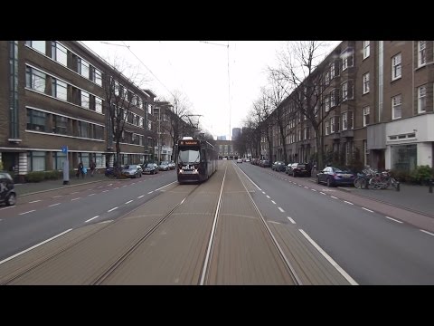HTM tramlijn 17 Statenkwartier - Wateringen via Kalvermarkt-Stadhuis | GTL8 3052