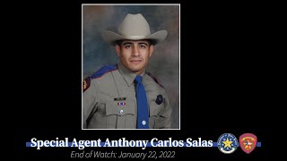 DPS Trooper Recruit Class B-2021 Pays Tribute to Fallen Special Agent Anthony Salas