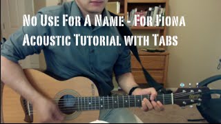 No Use For A Name - For Fiona (Guitar Lesson/Tutorial with Tabs) Tim McIlrath Version
