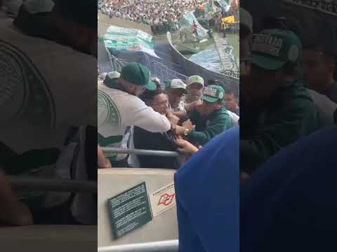 Torcedor do Flamengo infiltrado na torcida do Palmeiras apanhou #Palmeiras #shorts #flamengo