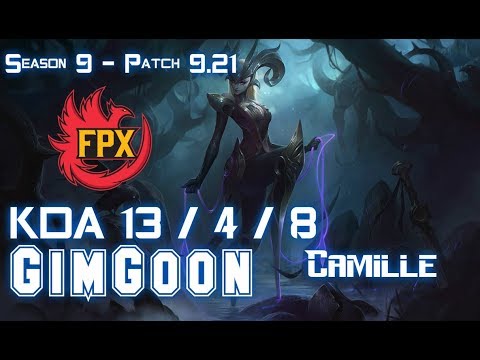FPX GimGoon CAMILLE vs MORDEKAISER Top - Patch 9.21 EUW Ranked