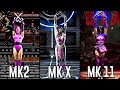 Evolution Of Mileena Dual Sai Victory Pose Mortal Kombat