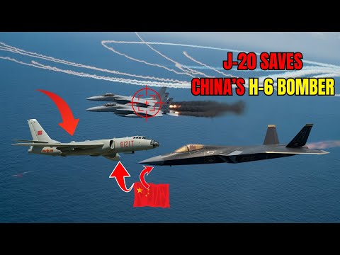 Enemy Jets Tried to Trap a Chinese Bomber — A J-20 Came to Save It