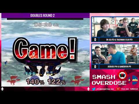 Smash Overdose 3 - Dr. GG & Flux (Blue) vs Jeodude & Gameboyjr (Red) - Doubles Round 2