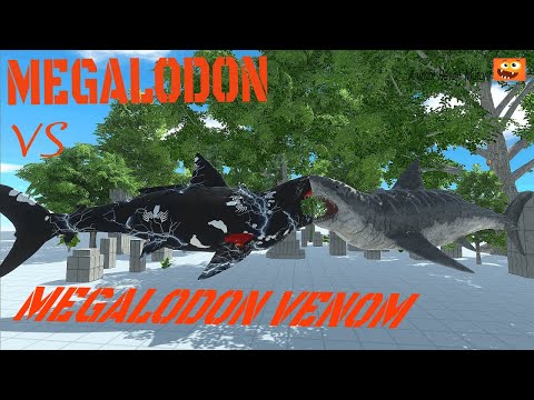 MEGALODON VS VENOM  Animal Revolt Battle Simulator