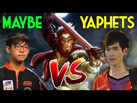 Maybe [Radiant] VS YaPhets [Dire] - Solo Mid 1v1 Monkey King