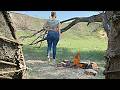 Building A Clay Secret Shelter In Silence And Solitude Relaxing Off The Grid