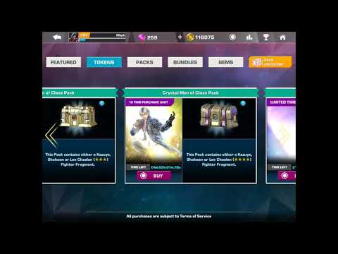 Opening Crystal Men of Class Pack - Tekken Android