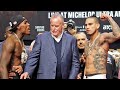 OVERWEIGHT Jermall Charlo TAUNTS Jose Benavidez Jr at weigh in • FULL WEIGH IN & FACE OFF VIDEO
