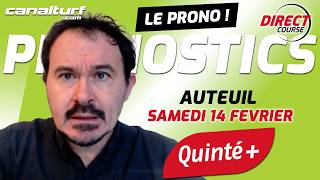 emission video des courses turf pmu du Samedi 14 février 2026