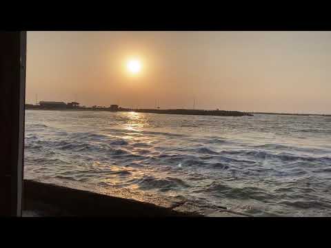 Ras el bar beach sun set