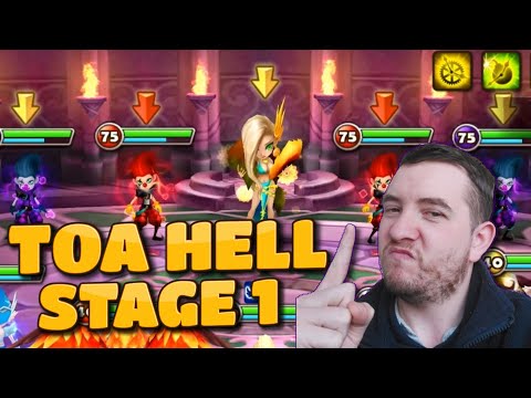 TOA HELL SEARA (Summoners War) Stage 1 April 2021