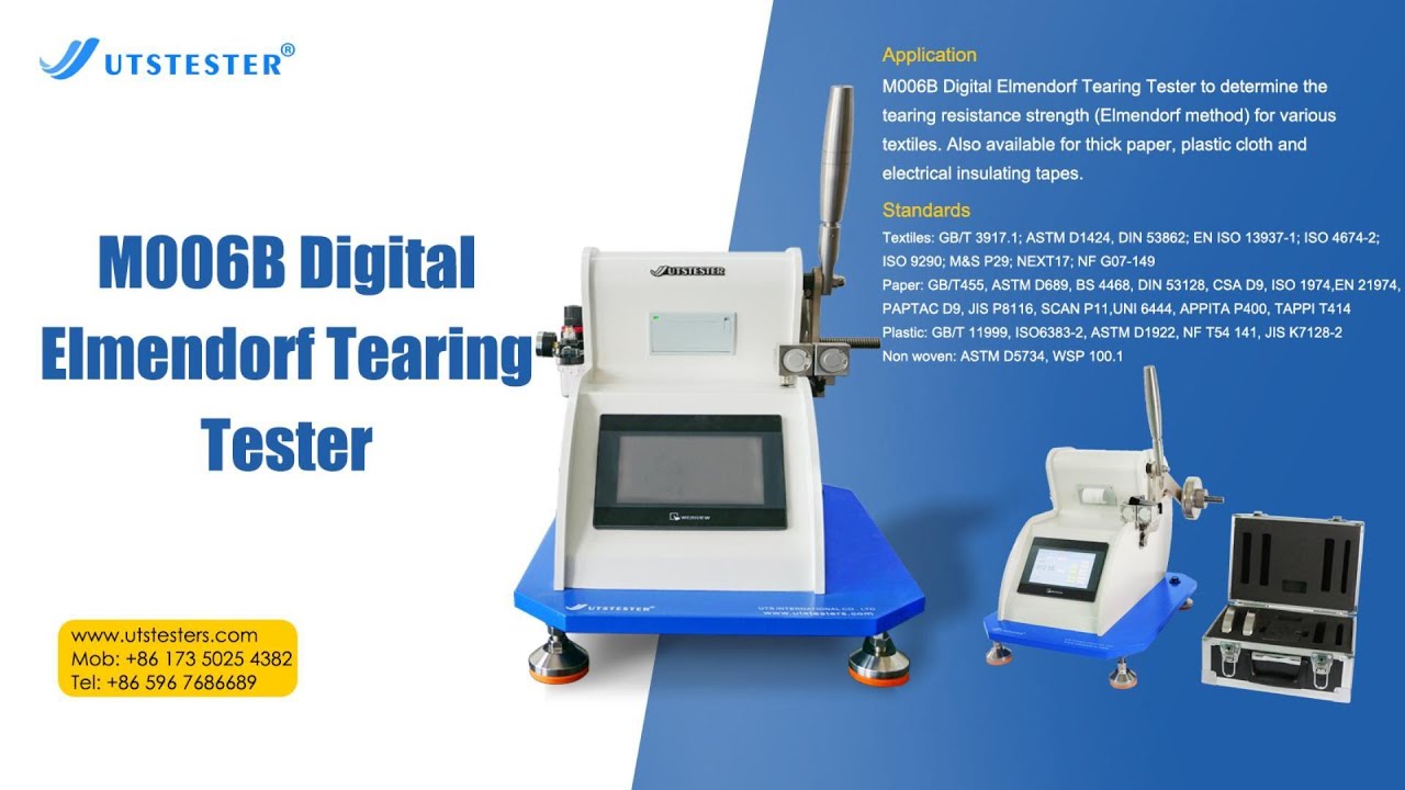 M006B Digital Elmendorf Tearing Tester