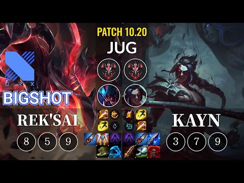 DRX BigShot Rek'Sai vs Kayn Jungle - KR Patch 10.20