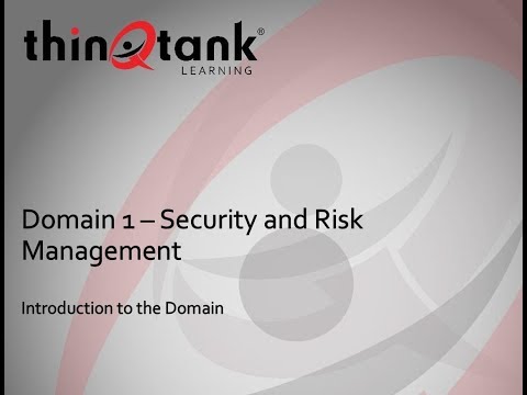 thinQtank Learning Training Camp - ISC2 CISSP (Introduction to Domain 1)