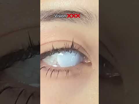 White contacts try-on #contacts #makeup #lenspoison #halloween #contactlenses
