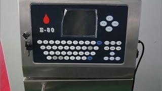 preview picture of video 'ink injet printer machine automatic with conveyor belt PLC computer controlling system'