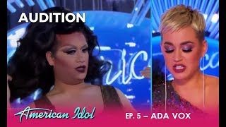Ada Vox: Katy Perry STUNNED By Drag Queen Audition! | American Idol 2018
