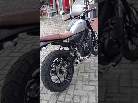 knalpot protech model underbelly Yamaha xsr tampilan elegan