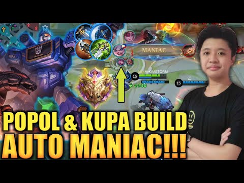 POPOL AND KUPA BEST BUILD 2022 | MYTHIC RANK GAMEPLAY | KIMSTORM ML GAMING | POPOL & KUPA MLBB 2022