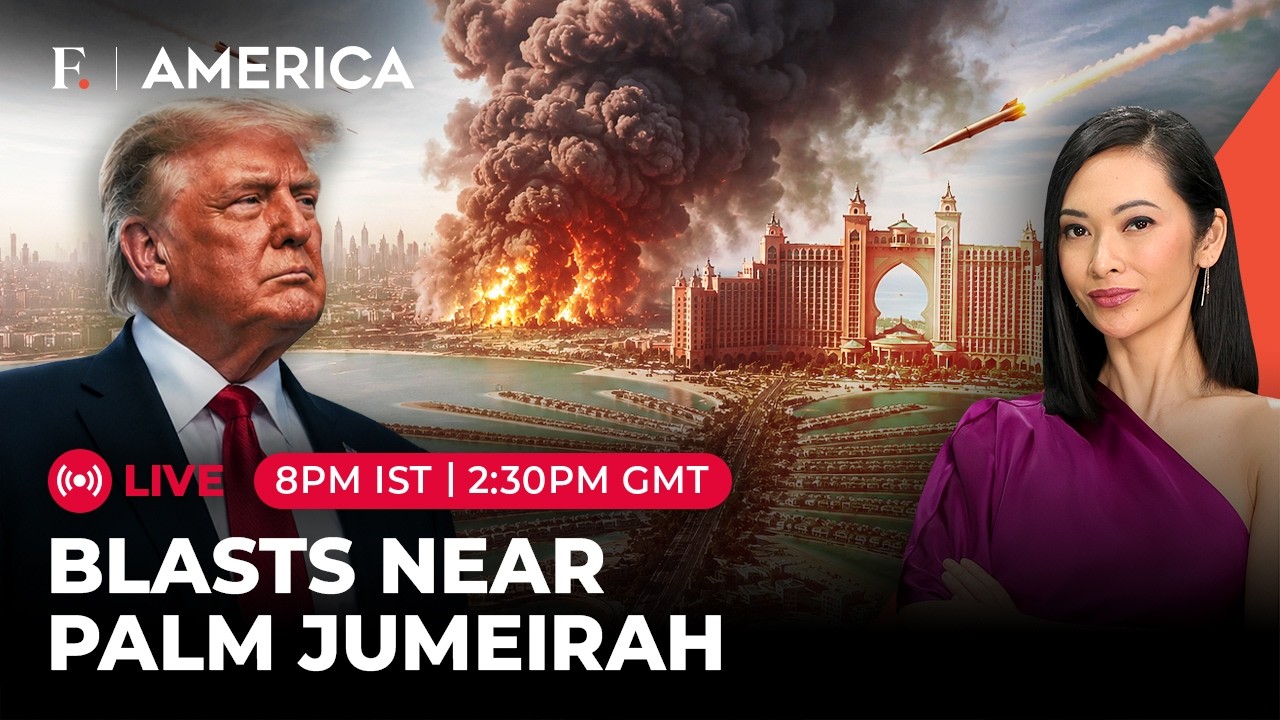 LIVE: Dubai Blasts| Massive Smoke Rises Near Palm Jumeirah After Loud Explosions | Firstpost America
