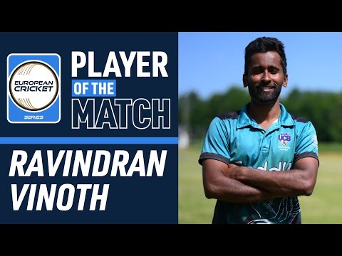 POTM Match 34: R.Vinoth - REA vs UCB | ECS Hungary, 2024 | 21 Jul 2024 | ECS24.662