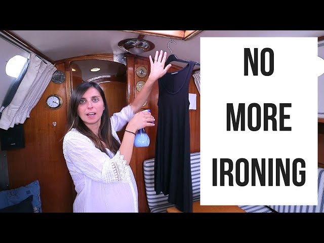 Hack: Ironing Clothes WITHOUT an Iron! | ⛵ Sailing Britaly ⛵