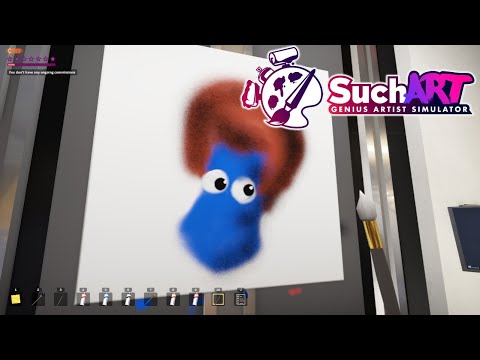 You can be Bob Ross?! 🎨 SuchArt: Genius Artist Simulator