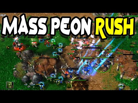 Warcraft 3 | Strategy | Mass Peon Rush
