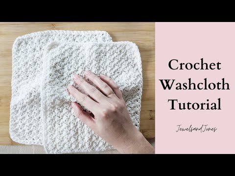 Beginner Crochet Cotton Washcloth Tutorial - DIY Home Decor
