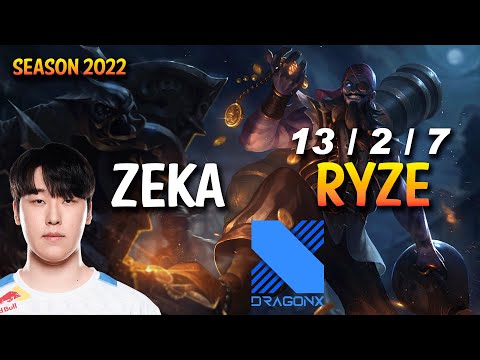 DRX Zeka RYZE vs ZOE Mid - KR Ranked