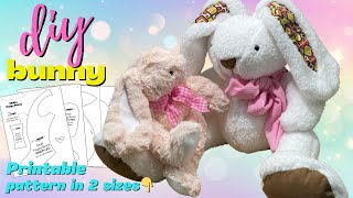 DIY RABBIT PLUSHIE TUTORIAL | How to Make a Stuffed Animal