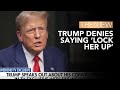 Trump Denies Saying ‘Lock Her Up’ | The View