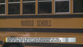 Ruidoso Police investigate alleged school kill list