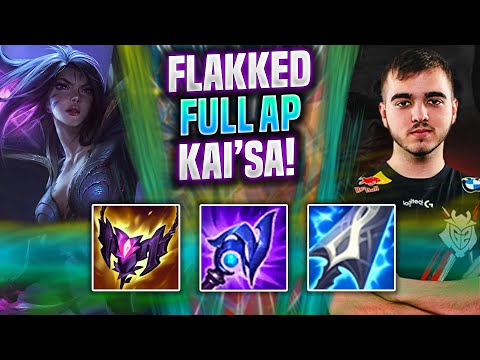 FLAKKED IS INSANE WITH KAI'SA FULL AP! - G2 Flakked Plays Kai'sa ADC vs Jhin! | Season 2022