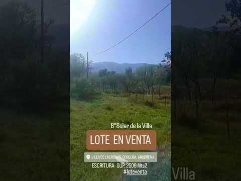 #ventas #ventalotes #traslasierracordoba venta lotes con escritura  consulta 351 5050382 CPI-7724