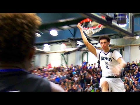 Lonzo Ball's FINAL GAME At Chino Hills Gym! STARE-DOWN After Dunk! PRIME Chino Hills VS Immanuel