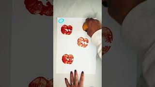 Easy Pumpkin Painting Hack with an Apple | Fun Fall Craft for Kids #halloween