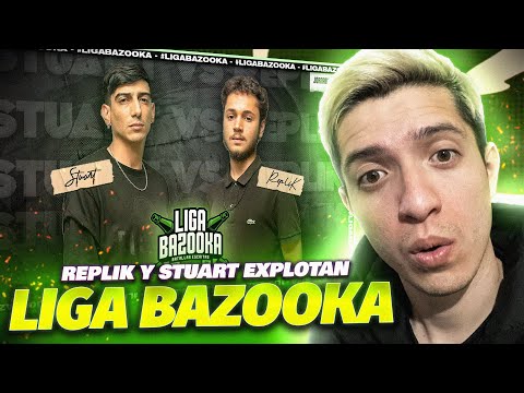 ¡STUART y REPLIK nos SORPRENDEN en LIGA BAZOOKA! | SKIPER reacciona STUART vs REPLIK | LIGA BAZOOKA