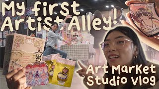 Milki Tea Studios Vlog 1: My first Artist Alley! Anime Convention and Art Market Vending + Prep