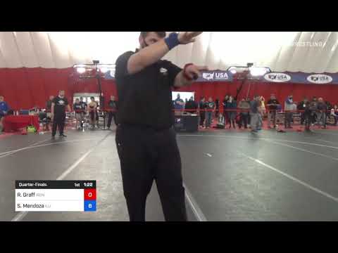 44 Kg Quarterfinal - Ryker Graff, Iron Rams Wrestling Club Vs Seth Mendoza, Illinois