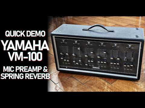 With demo video: Ultra-rare Yamaha VM100 discrete microphone preamp / mixer with spring reverb image 12